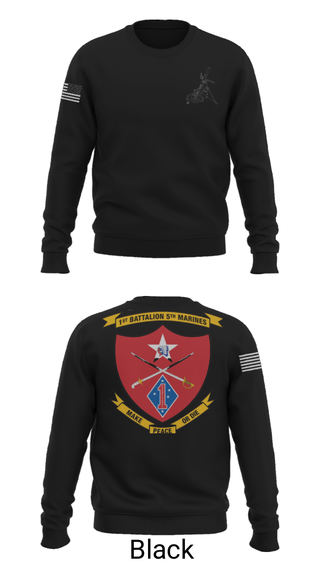 Crew Neck Sweatshirt, , Marines, Teamtime, Team time, sublimation, custom sports apparel, team uniforms, spirit wear, spiritwear, sports uniforms, custom shirts, team store, custom team store, fundraiser sports, apparel fundraiser