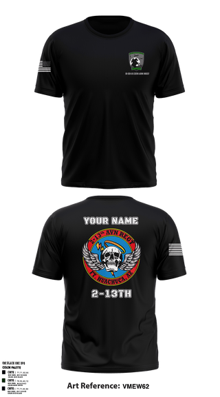 Short Sleeve Performance Shirt, D Co 2-13 AV REGT, Army, Teamtime, Team time, sublimation, custom sports apparel, team uniforms, spirit wear, spiritwear, sports uniforms, custom shirts, team store, custom team store, fundraiser sports, apparel fundraiser