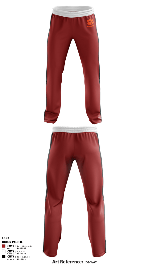 Sweatpants, Bobcats, Cross Country, Teamtime, Team time, sublimation, custom sports apparel, team uniforms, spirit wear, spiritwear, sports uniforms, custom shirts, team store, custom team store, fundraiser sports, apparel fundraiser