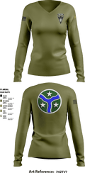 3/278 Armored Calvary Regiment 57774458 Women's Long Sleeve V-neck Shirt - 2