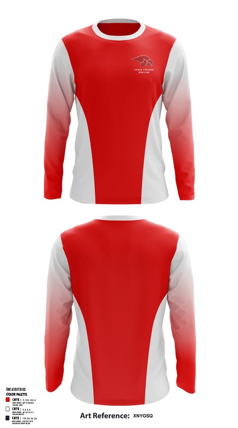 Long Sleeve Performance Shirt, Cedar Springs High School Bowling, Bowling, Teamtime, Team time, sublimation, custom sports apparel, team uniforms, spirit wear, spiritwear, sports uniforms, custom shirts, team store, custom team store, fundraiser sports, apparel fundraiser