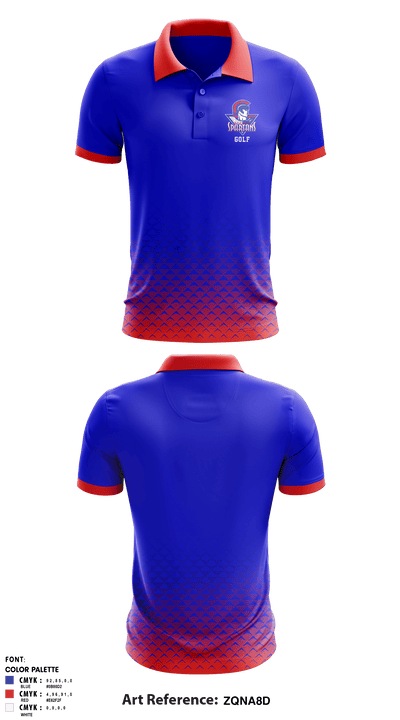 Moberly High School Golf 32711147 Short Sleeve Performance Polo - 1
