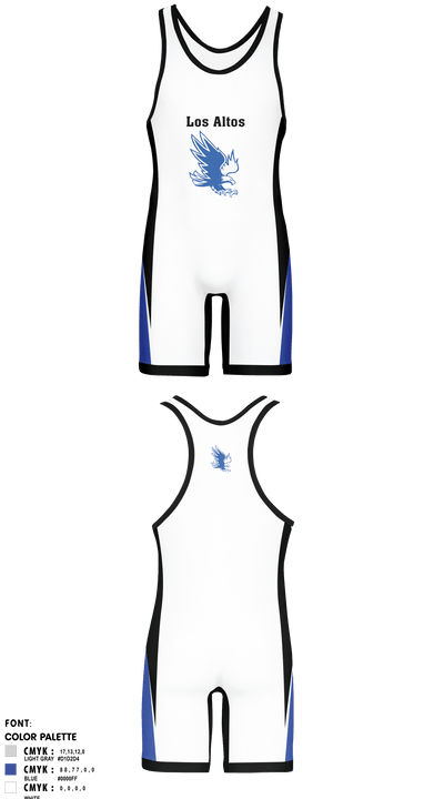 Los Altos High School Wrestling 82261589 Wrestling Singlet - 2