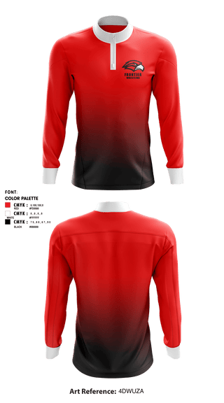 Quarter Zip Jacket, Frontier Senior High School Wrestling, Wrestling, Teamtime, Team time, sublimation, custom sports apparel, team uniforms, spirit wear, spiritwear, sports uniforms, custom shirts, team store, custom team store, fundraiser sports, apparel fundraiser