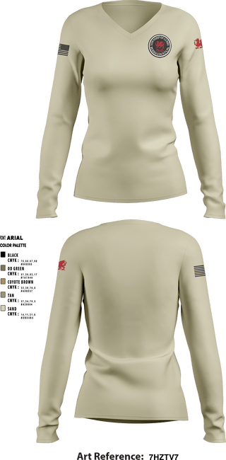Women's Long Sleeve Vneck Shirt, , Police, Teamtime, Team time, sublimation, custom sports apparel, team uniforms, spirit wear, spiritwear, sports uniforms, custom shirts, team store, custom team store, fundraiser sports, apparel fundraiser
