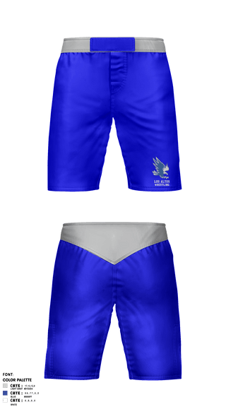 Fight Shorts, Los Altos High School Wrestling, Wrestling, Teamtime, Team time, sublimation, custom sports apparel, team uniforms, spirit wear, spiritwear, sports uniforms, custom shirts, team store, custom team store, fundraiser sports, apparel fundraiser