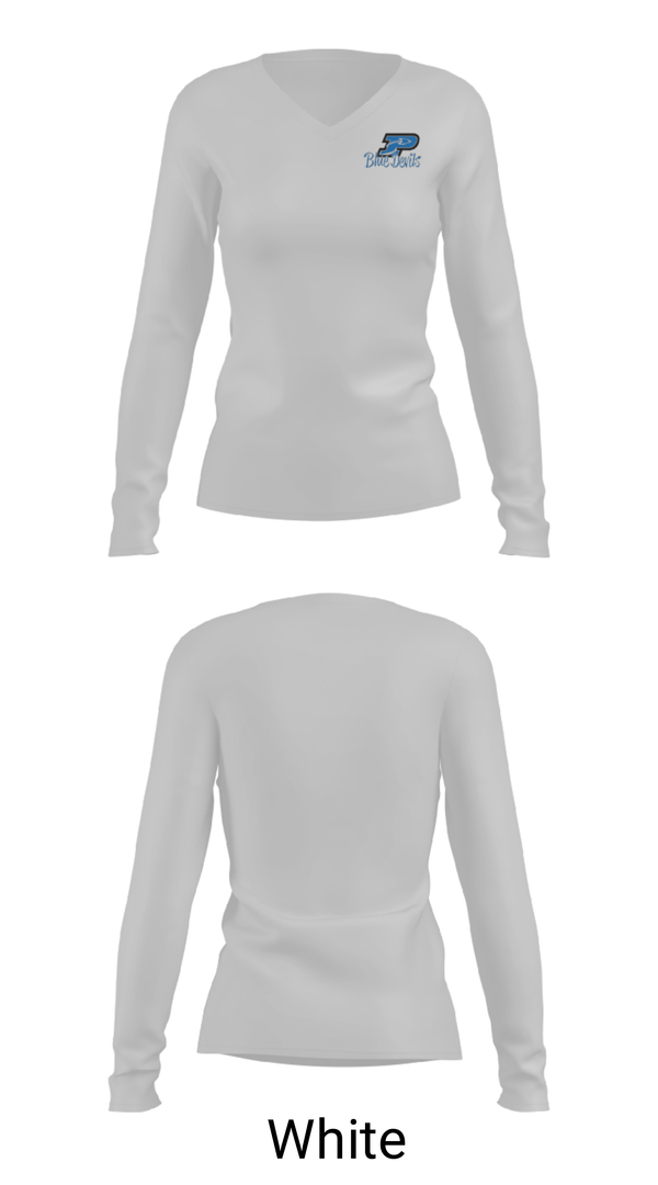 Women's Long Sleeve Vneck Shirt, Plattsmouth High School Wrestling, Wrestling, Teamtime, Team time, sublimation, custom sports apparel, team uniforms, spirit wear, spiritwear, sports uniforms, custom shirts, team store, custom team store, fundraiser sports, apparel fundraiser