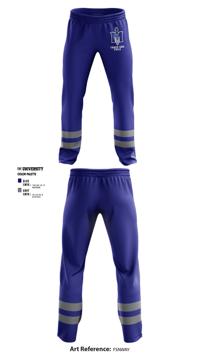iMater Knights 12068030 Sweatpants (Windbreaker Material with Zipper Bottom) - 3