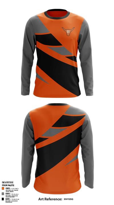 Harmony Pop Warner Youth Football And Cheer 11038941 Long Sleeve Performance Shirt - 1