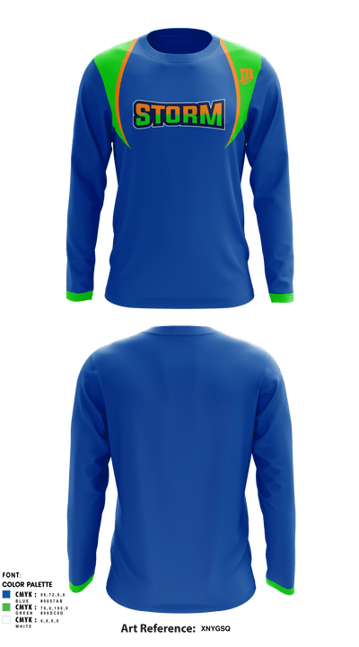 Storm Track & Field 46141065 Long Sleeve Performance Shirt - 3