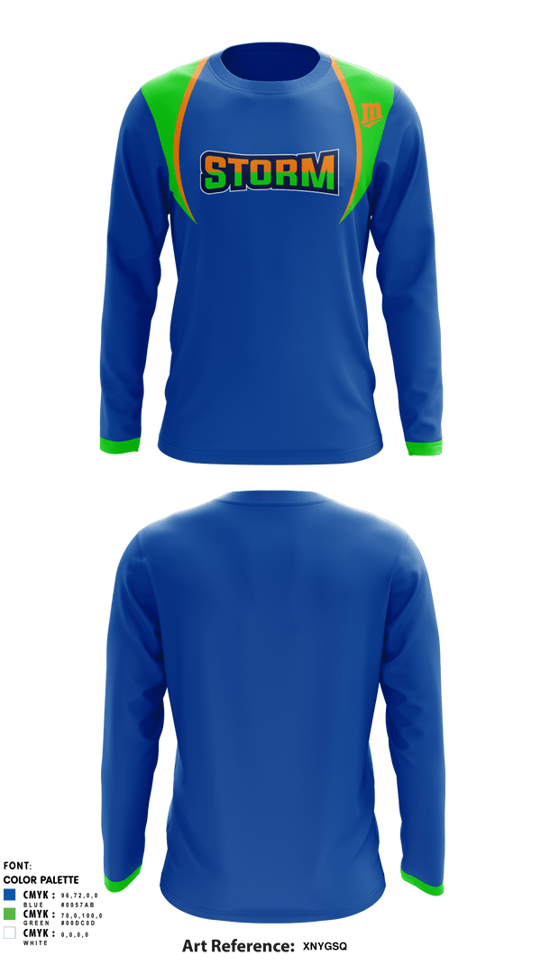 Long Sleeve Performance Shirt, Storm Track & Field, Track & Field, Teamtime, Team time, sublimation, custom sports apparel, team uniforms, spirit wear, spiritwear, sports uniforms, custom shirts, team store, custom team store, fundraiser sports, apparel fundraiser