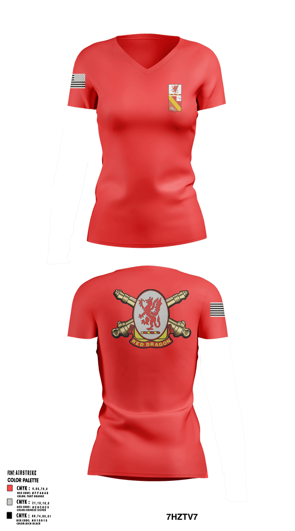 Women's Short Sleeve Vneck Shirt, 3/13th Field Artillery Battalion, Army, Teamtime, Team time, sublimation, custom sports apparel, team uniforms, spirit wear, spiritwear, sports uniforms, custom shirts, team store, custom team store, fundraiser sports, apparel fundraiser
