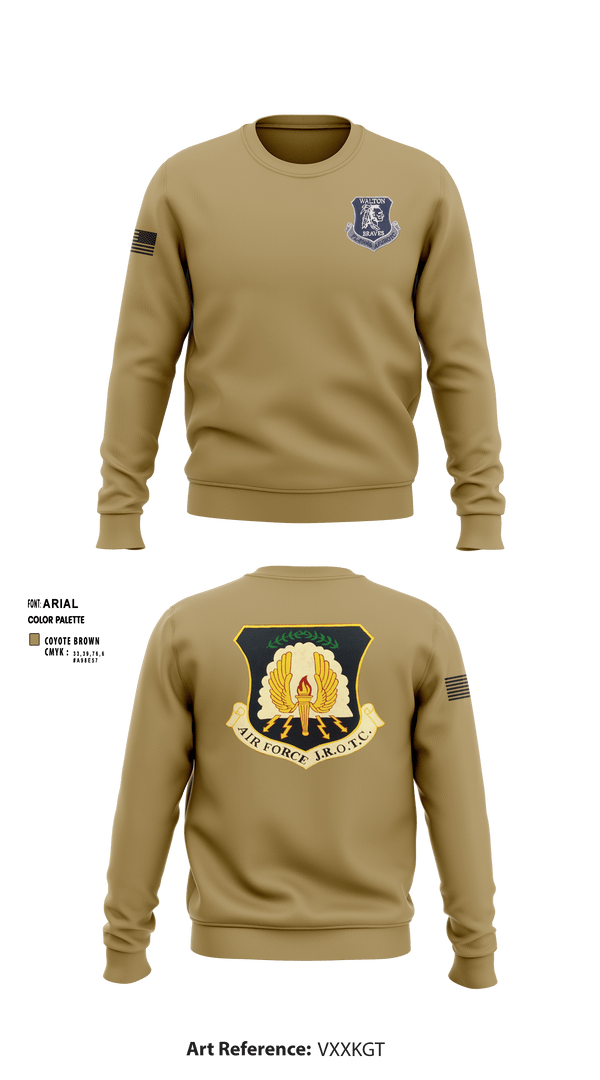 Crew Neck Sweatshirt, , Air Force, Teamtime, Team time, sublimation, custom sports apparel, team uniforms, spirit wear, spiritwear, sports uniforms, custom shirts, team store, custom team store, fundraiser sports, apparel fundraiser