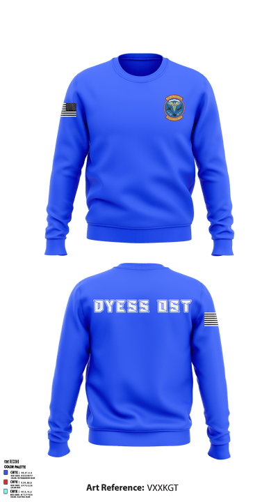 Dyess AFB Operational Support Team 10526750 Crew Neck Sweatshirt - 8