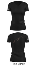 Platoon 2-1-1 26077523 Women's Short Sleeve V-neck Shirt - 23