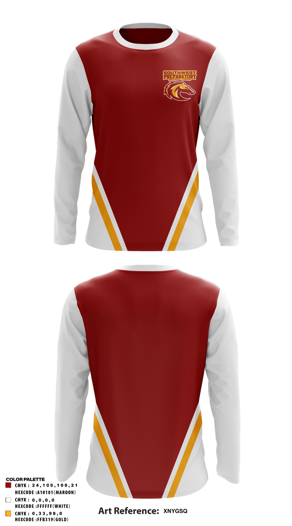Long Sleeve Performance Shirt, Southwest Preparatory School - Southeast Campus, Spirit Store, Teamtime, Team time, sublimation, custom sports apparel, team uniforms, spirit wear, spiritwear, sports uniforms, custom shirts, team store, custom team store, fundraiser sports, apparel fundraiser