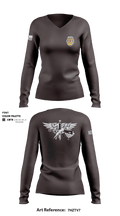 Salisbury Police Special Response Team 23814331 Women's Long Sleeve V-neck Shirt - 2