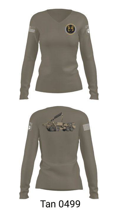 E Co, 3 82 GSAB, 82 CAB 2036621 Women's Long Sleeve V-neck Shirt - 41