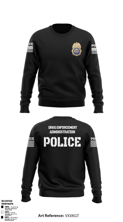 DEA Enforcement Group 46 13099367 Crew Neck Sweatshirt - 53