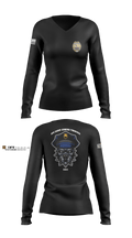 PMO 92863588 Women's Long Sleeve V-neck Shirt - 1