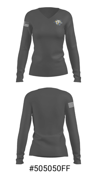 Women's Long Sleeve Vneck Shirt, Santa Maria High School Soccer, Men's Soccer, Teamtime, Team time, sublimation, custom sports apparel, team uniforms, spirit wear, spiritwear, sports uniforms, custom shirts, team store, custom team store, fundraiser sports, apparel fundraiser