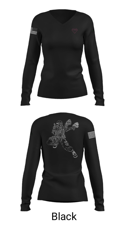 Seagulls 70844237 Women's Long Sleeve V-neck Shirt - 39