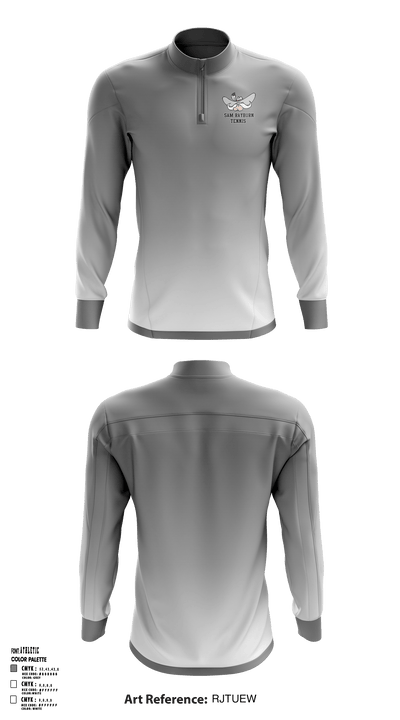 Sam Rayburn High School Tennis 5088287 Quarter Zip Jacket - 1