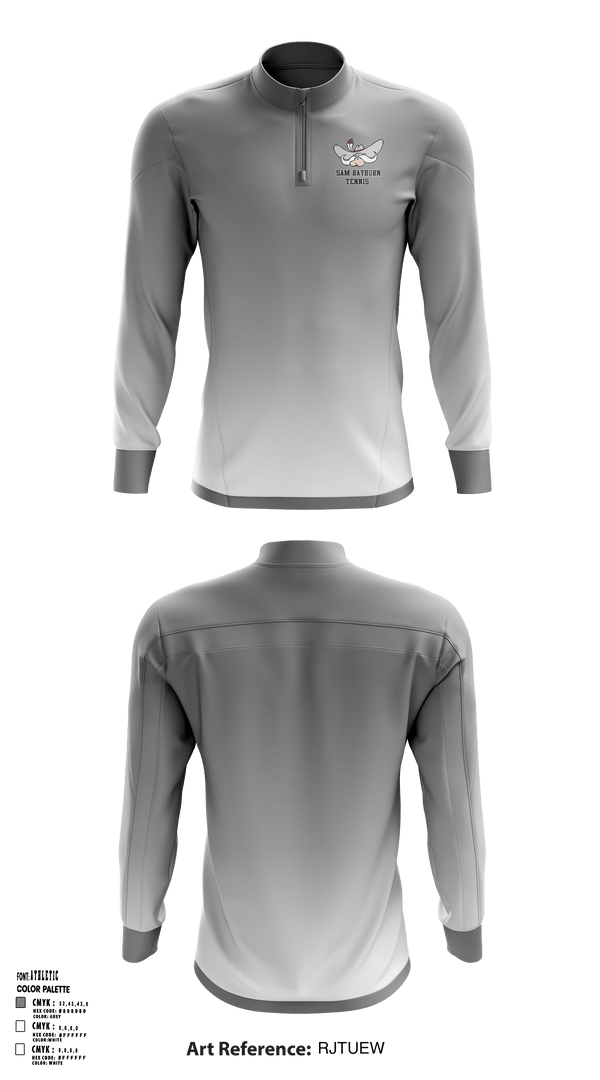 Quarter Zip Jacket, Sam Rayburn High School Tennis, Tennis, Teamtime, Team time, sublimation, custom sports apparel, team uniforms, spirit wear, spiritwear, sports uniforms, custom shirts, team store, custom team store, fundraiser sports, apparel fundraiser
