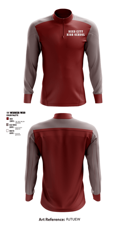 Reed City High School 86806155 Quarter Zip Jacket - 1