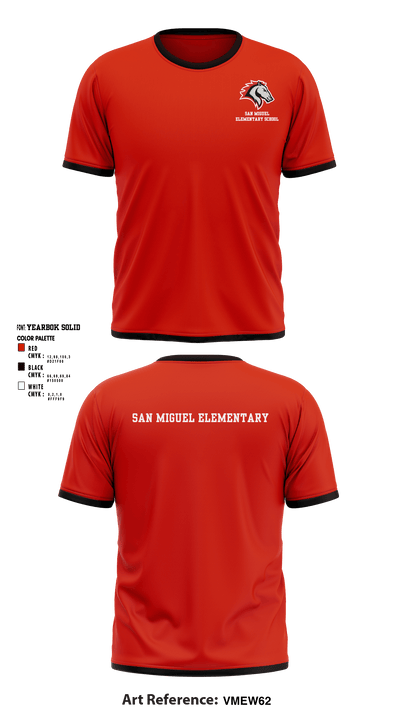 San Miguel Elementary School 5309067 Short Sleeve Performance Shirt - 3