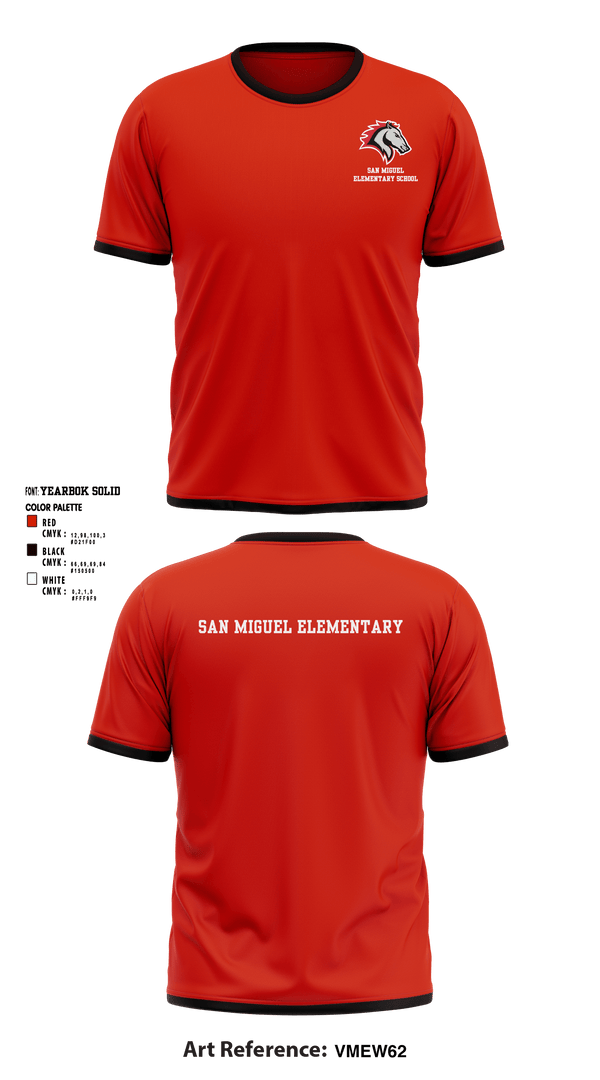 Short Sleeve Performance Shirt, San Miguel Elementary School, , Teamtime, Team time, sublimation, custom sports apparel, team uniforms, spirit wear, spiritwear, sports uniforms, custom shirts, team store, custom team store, fundraiser sports, apparel fundraiser
