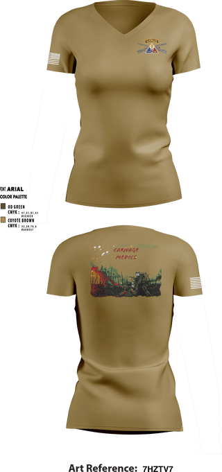 Women's Short Sleeve Vneck Shirt, , Army, Teamtime, Team time, sublimation, custom sports apparel, team uniforms, spirit wear, spiritwear, sports uniforms, custom shirts, team store, custom team store, fundraiser sports, apparel fundraiser