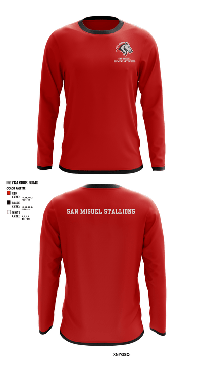 San Miguel Elementary School 5309067 Long Sleeve Performance Shirt - 2