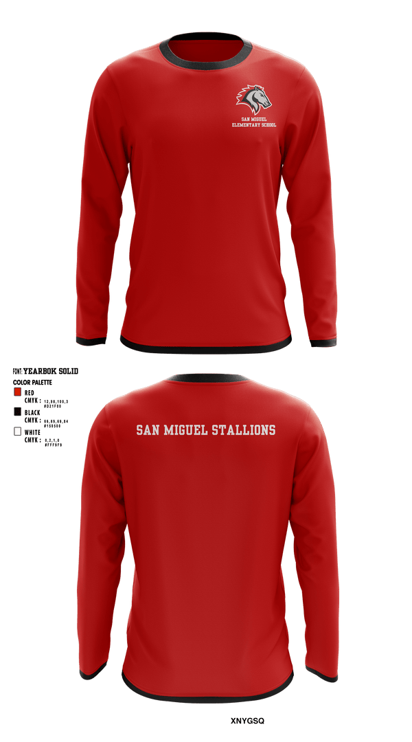 Long Sleeve Performance Shirt, San Miguel Elementary School, , Teamtime, Team time, sublimation, custom sports apparel, team uniforms, spirit wear, spiritwear, sports uniforms, custom shirts, team store, custom team store, fundraiser sports, apparel fundraiser