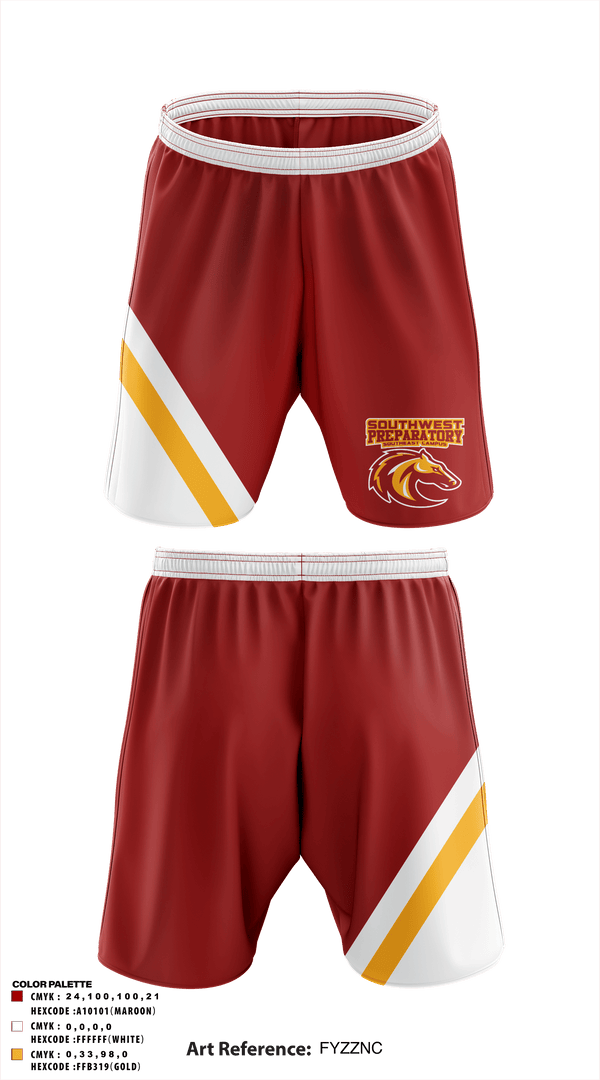 Athletic Shorts With Pockets, Southwest Preparatory School - Southeast Campus, Spirit Store, Teamtime, Team time, sublimation, custom sports apparel, team uniforms, spirit wear, spiritwear, sports uniforms, custom shirts, team store, custom team store, fundraiser sports, apparel fundraiser