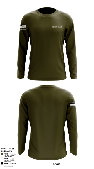 Long Sleeve Performance Shirt, High Frontier Honor Guard, Air Force, Teamtime, Team time, sublimation, custom sports apparel, team uniforms, spirit wear, spiritwear, sports uniforms, custom shirts, team store, custom team store, fundraiser sports, apparel fundraiser