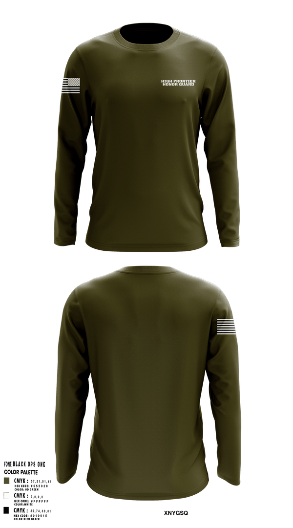 Long Sleeve Performance Shirt, High Frontier Honor Guard, Air Force, Teamtime, Team time, sublimation, custom sports apparel, team uniforms, spirit wear, spiritwear, sports uniforms, custom shirts, team store, custom team store, fundraiser sports, apparel fundraiser