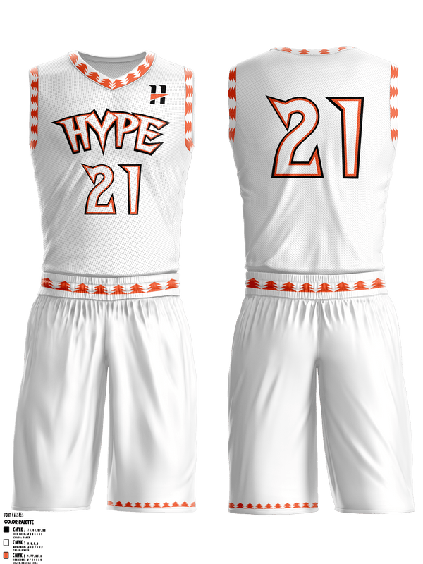 Hype Socks Basketball 37101968 Mens Reversible Basketball Jersey (Black & White) - 4