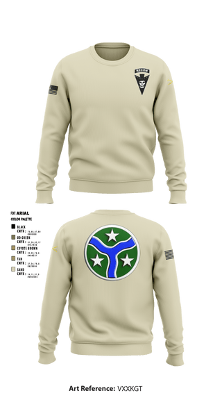 Crew Neck Sweatshirt, , Army, Teamtime, Team time, sublimation, custom sports apparel, team uniforms, spirit wear, spiritwear, sports uniforms, custom shirts, team store, custom team store, fundraiser sports, apparel fundraiser