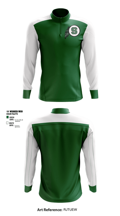 Schuyler Central High School Cheer 82314390 Quarter Zip Jacket - 1