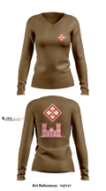 344th CEC 63677507 Women's Long Sleeve V-neck Shirt - 2
