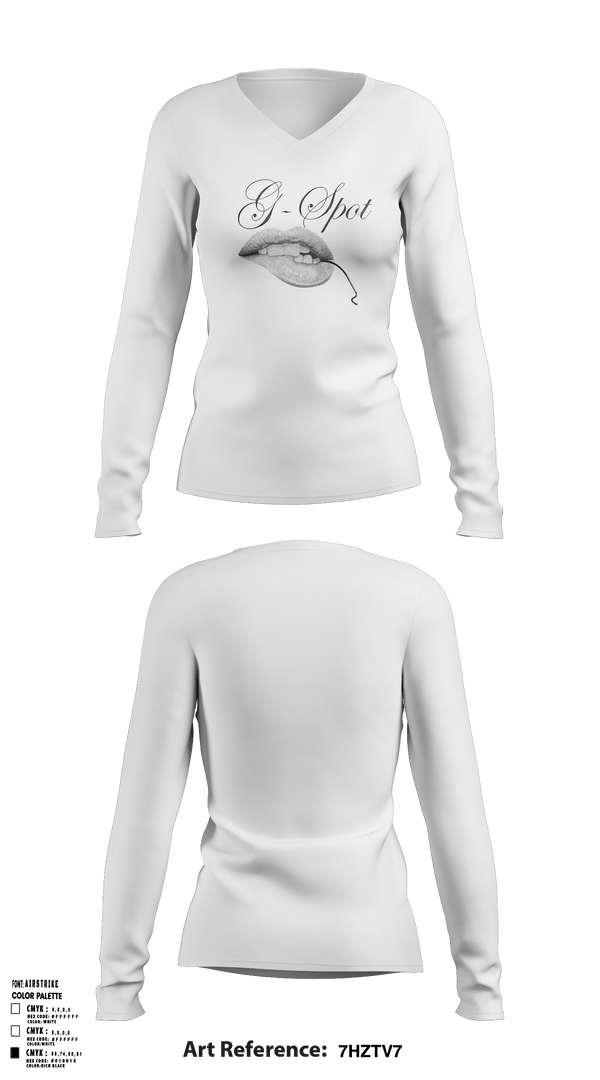 Women's Long Sleeve Vneck Shirt, G-Spot CustomsG-Spot Customs, , Teamtime, Team time, sublimation, custom sports apparel, team uniforms, spirit wear, spiritwear, sports uniforms, custom shirts, team store, custom team store, fundraiser sports, apparel fundraiser