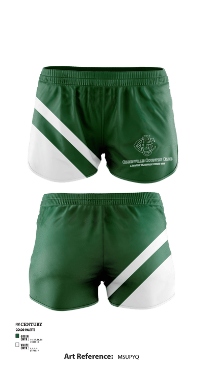 Greenville Country Club Pickleball 97084256 Women's Shorts - 1