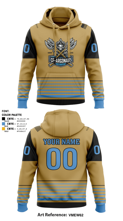 Hoodie, CF-ARGONAUTS, Ice Hockey, Teamtime, Team time, sublimation, custom sports apparel, team uniforms, spirit wear, spiritwear, sports uniforms, custom shirts, team store, custom team store, fundraiser sports, apparel fundraiser