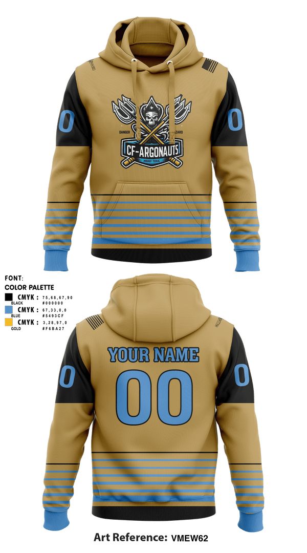 Hoodie, CF-ARGONAUTS, Ice Hockey, Teamtime, Team time, sublimation, custom sports apparel, team uniforms, spirit wear, spiritwear, sports uniforms, custom shirts, team store, custom team store, fundraiser sports, apparel fundraiser