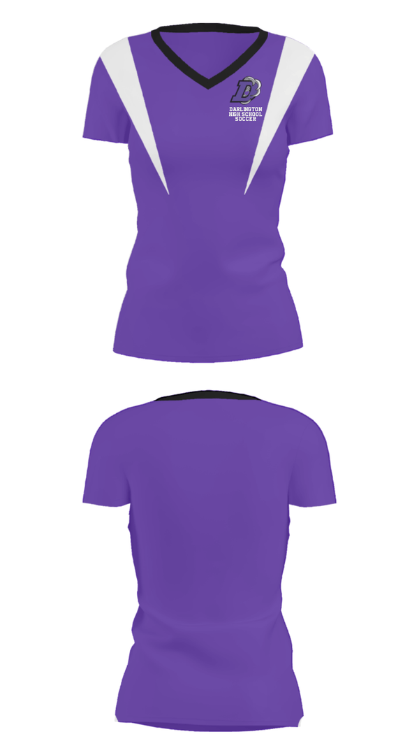 Women's Short Sleeve Vneck Shirt, Darlington High School Soccer, Men's Soccer, Teamtime, Team time, sublimation, custom sports apparel, team uniforms, spirit wear, spiritwear, sports uniforms, custom shirts, team store, custom team store, fundraiser sports, apparel fundraiser