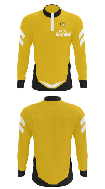 Harold L Richards High School Soccer 89597833 Quarter Zip Jacket - 7