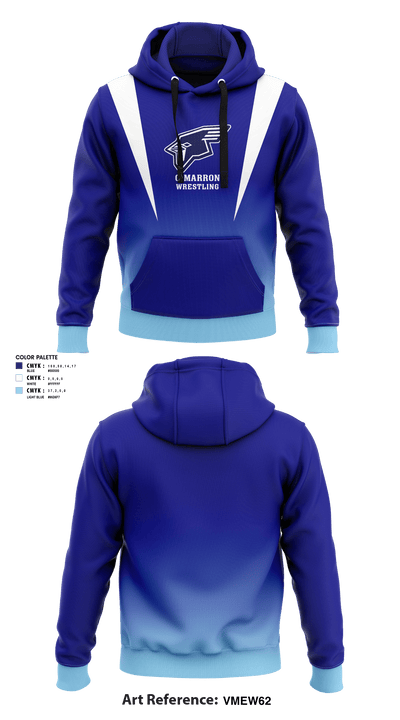 Cimarron High School Wrestling 73208191 Hoodie - 1