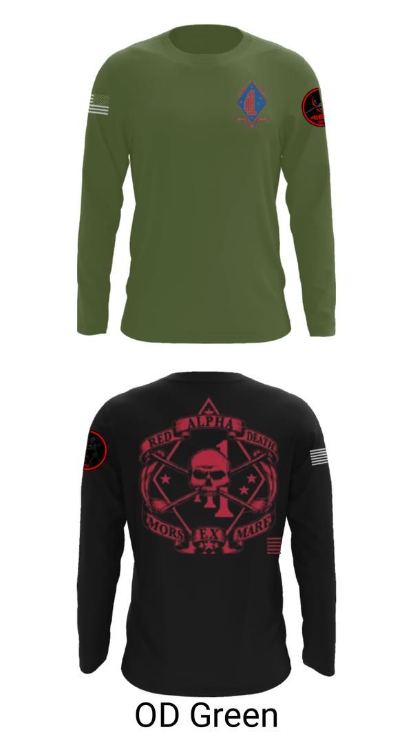 Long Sleeve Performance Shirt, , Marines, Teamtime, Team time, sublimation, custom sports apparel, team uniforms, spirit wear, spiritwear, sports uniforms, custom shirts, team store, custom team store, fundraiser sports, apparel fundraiser