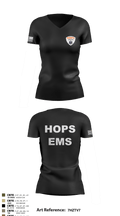 HOPS EMS 88989109 Women's Short Sleeve V-neck Shirt - 1